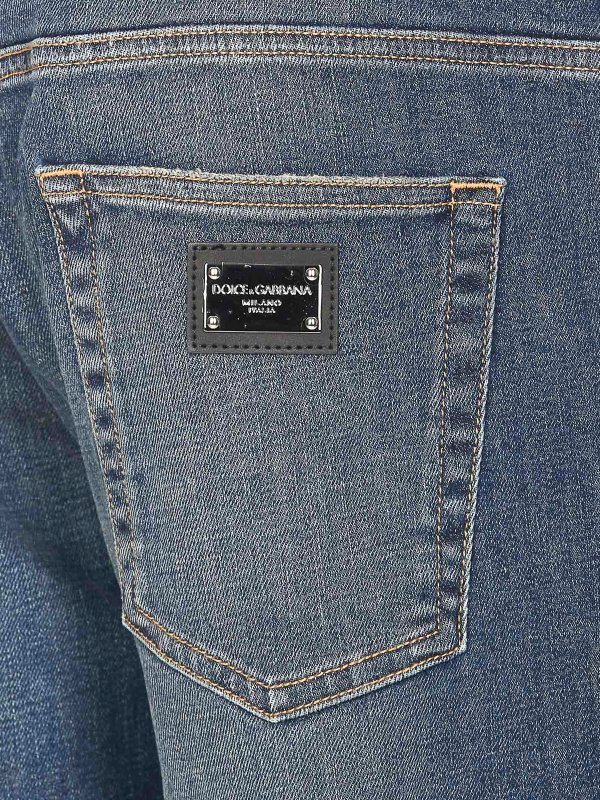The Best Shops DOLCE & GABBANA: Jeans Rectos - Vaqueros Rectos - Azul