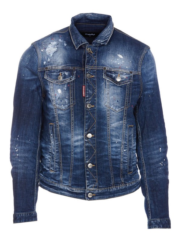 DSQUARED2: Vestes en denim - Blazer - Bleu