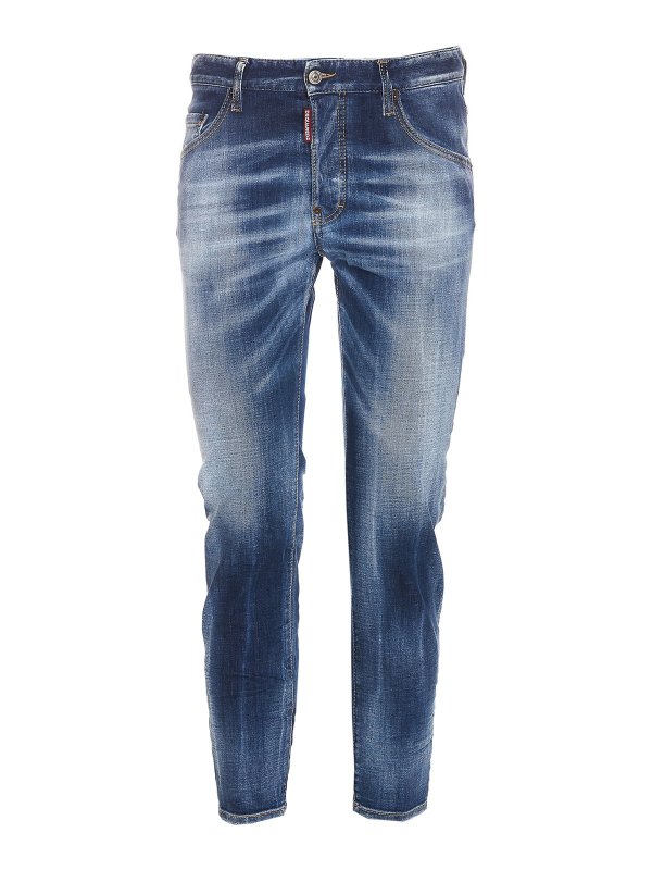 DSQUARED2: スキニージーンズ - スキニージーンズ - ブルー