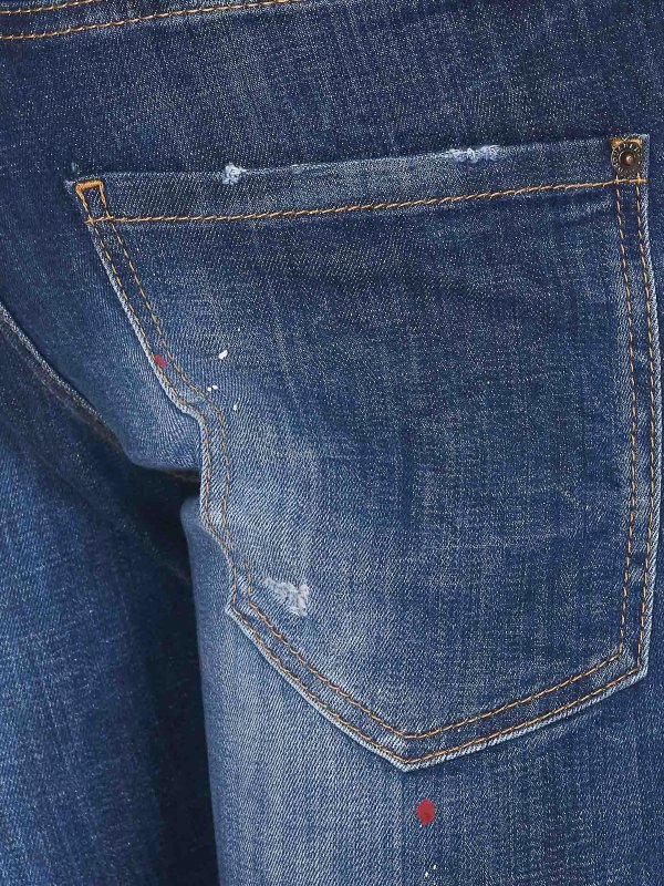 The Best Shops DSQUARED2: Skinny Jeans - Skinny Jeans - Blau