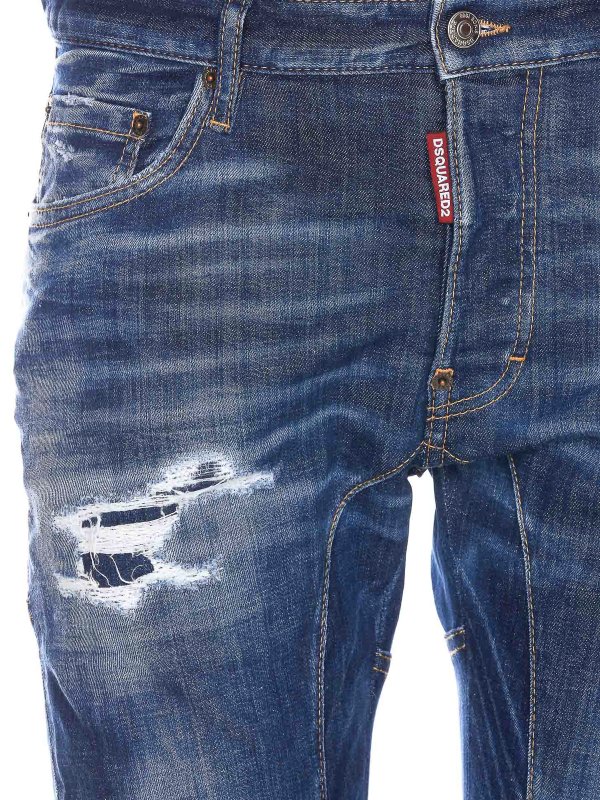 スキニージーンズ - ブルー shop online: DSQUARED2