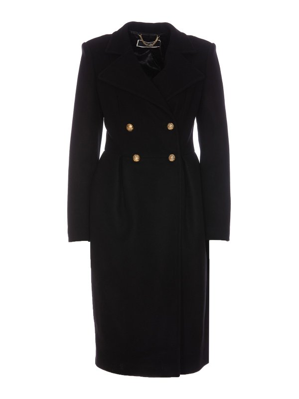 ELISABETTA FRANCHI: ニーレングスコート - 膝丈コート - 黒