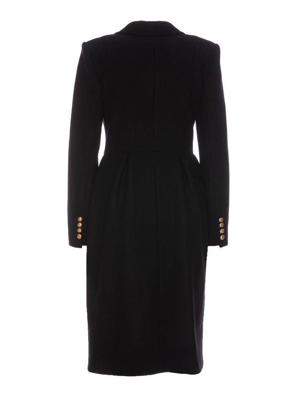 ELISABETTA FRANCHI: ニーレングスコート online - 膝丈コート - 黒