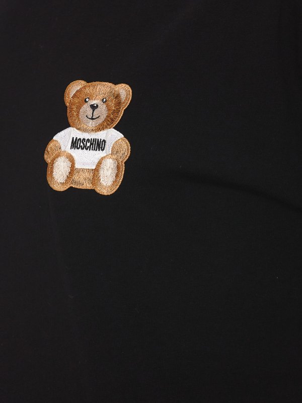 The Best Shops MOSCHINO: t-shirts - Teddy bear logo t-shirt