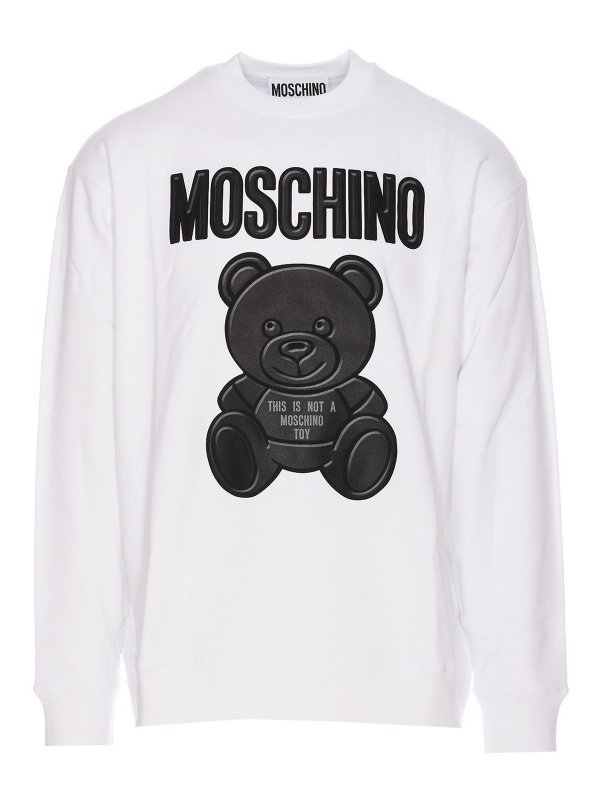 MOSCHINO: スウェット＆セーター - カジュアルパンツ - 白