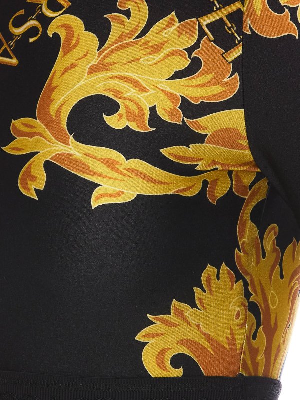 The Best Shops Versace Jeans Couture: Tops & Tank tops - Logo couture print crop top