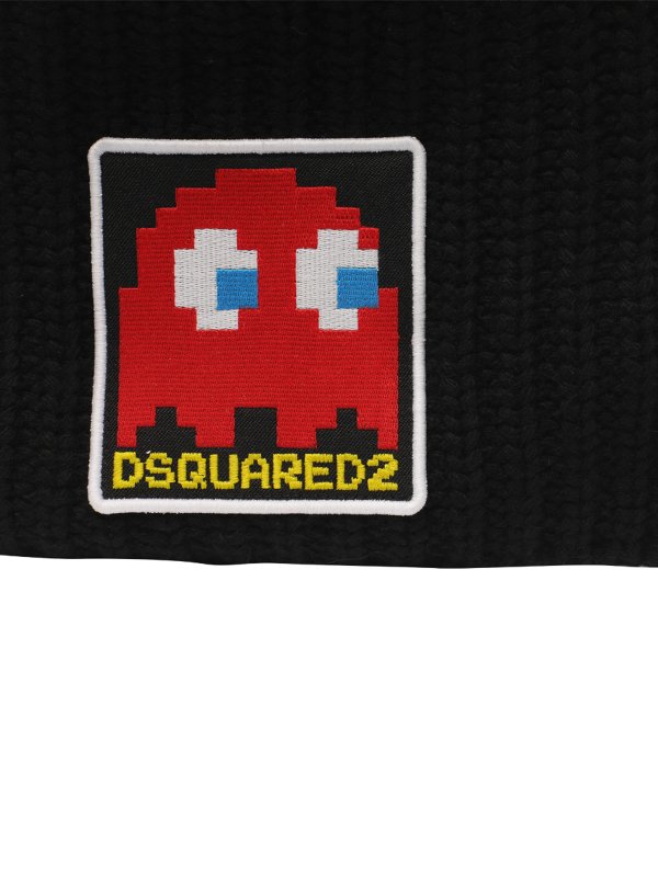 DSQUARED2: beanies online - D2 pac-man hat