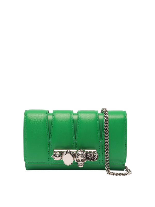 ALEXANDER MCQUEEN: クラッチバッグ - クラッチバッグ - 緑