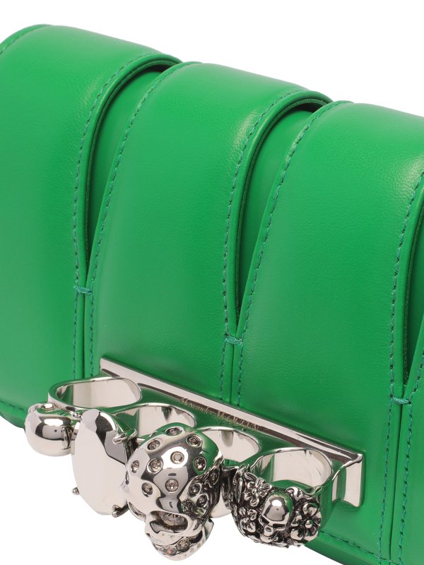 クラッチバッグ - 緑 shop online: ALEXANDER MCQUEEN