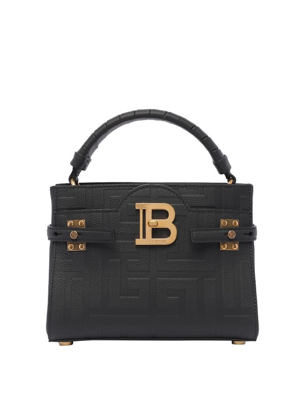 Balmain: totes bags - B-buzz 22 monogram handbag