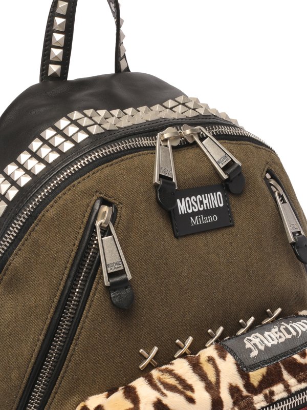 バックパック - 緑 shop online: MOSCHINO