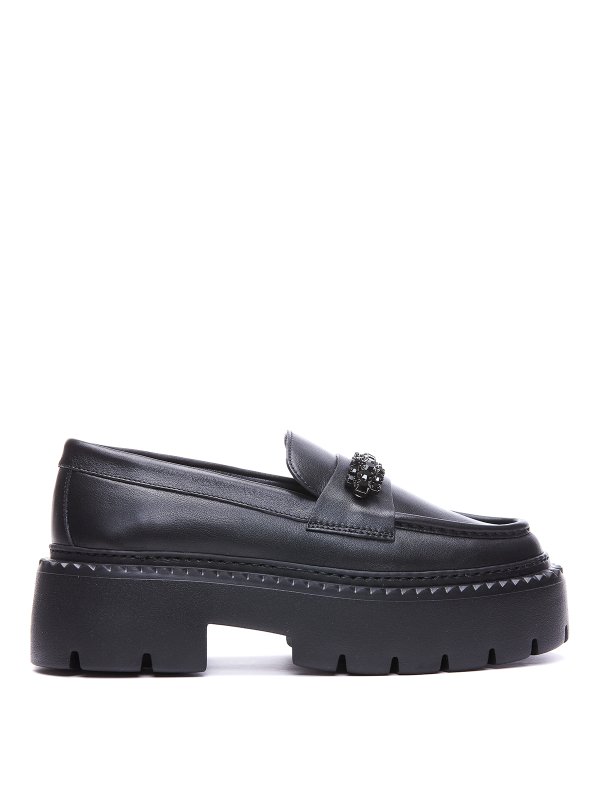 Jimmy Choo Bryer loafer flat|BRYERLOAFERFLATXXCBLACKJETBLACK