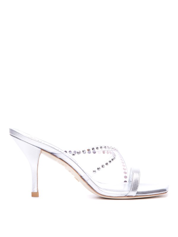 Stuart Weitzman: court shoes - Strapeze crystal pump sandals