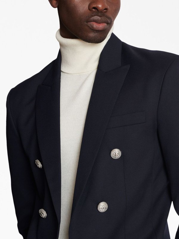 The Best Shops Balmain: Blazer - Blazer - Azul