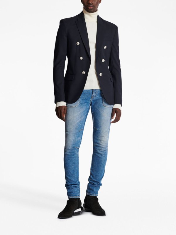 The Best Shops Balmain: Blazer - Azul