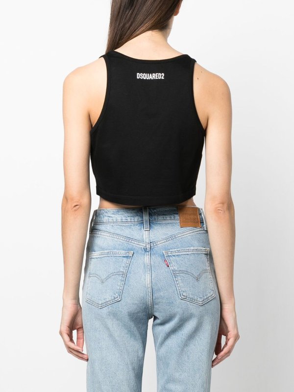 crop top shop online: DSQUARED2