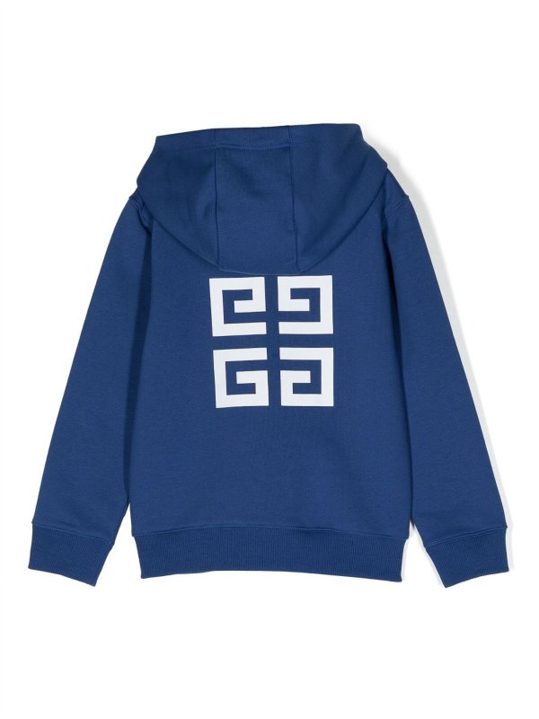GIVENCHY: Sweatshirts & Sweaters online - Logo-print zip-fastening hoodie