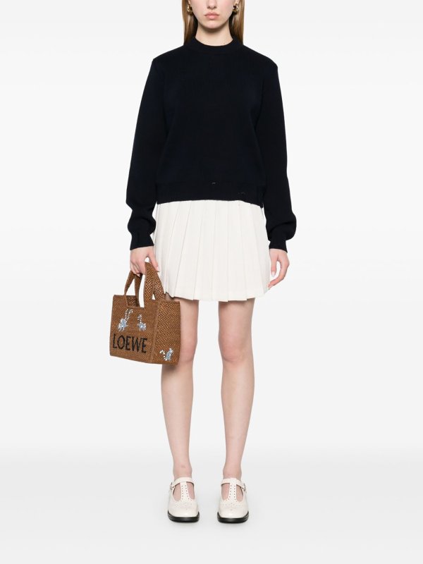 クルーネック - ブルー shop online: GOLDEN GOOSE