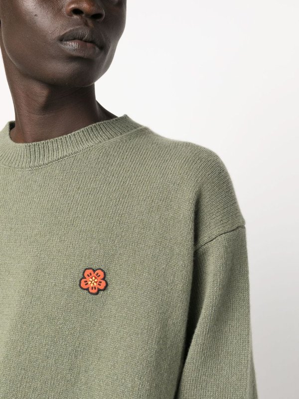 KENZO buy online Rundhalspullover mit Blumenmuster
