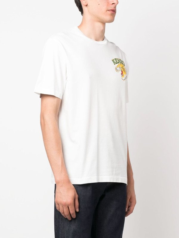 The Best Shops KENZO: T-shirts - Pull Col Rond - Blanc