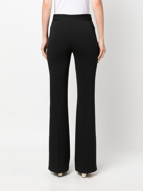 Flared trousers in two-way stretch virgin wool | EMPORIO ARMANI Man