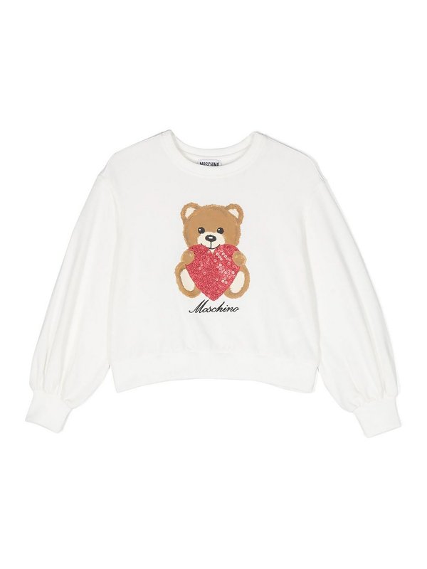 MOSCHINO: Sweatshirts & Sweaters - Teddy-bear print sweatshirt
