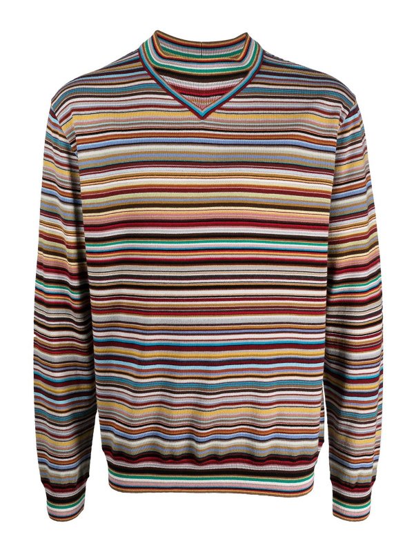 PAUL SMITH: Suéteres con cuello pico - Suéter Cuello Redondo - Multicolor