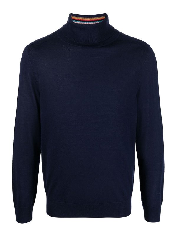 PAUL SMITH: Pull col rond - Pull Col Rond - Bleu