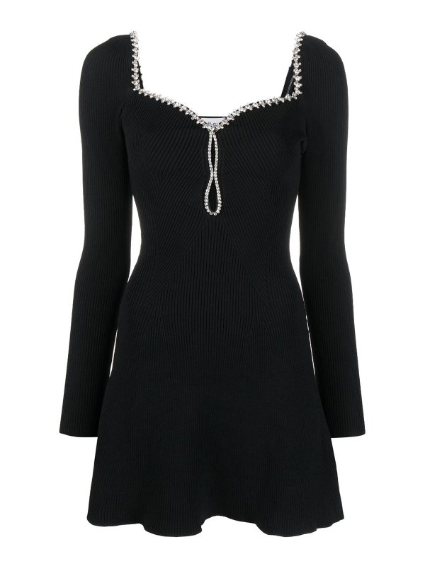 Self Portrait: short dresses -  knit minidress 