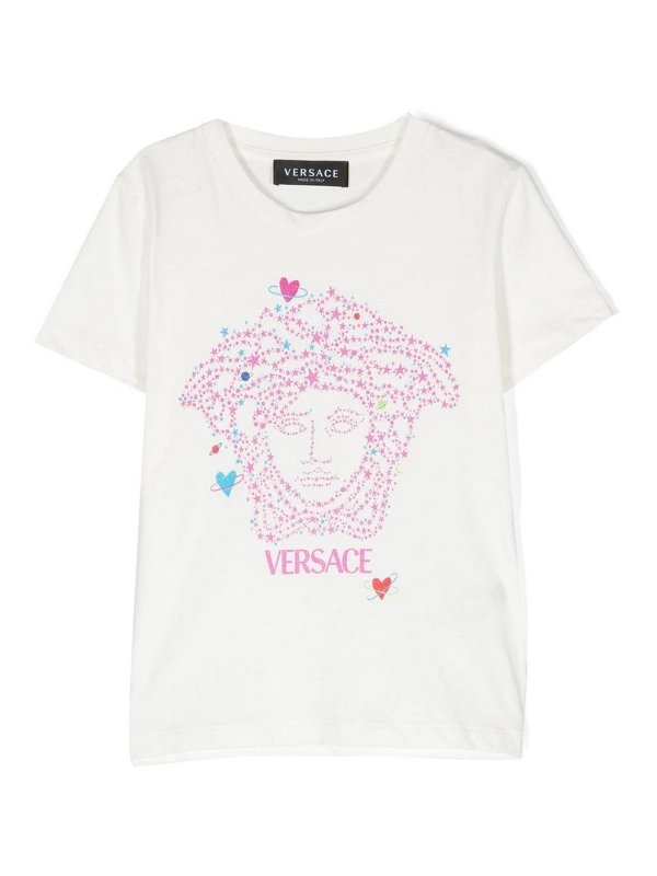 VERSACE: T-shirts - T-Shirt - Weiß