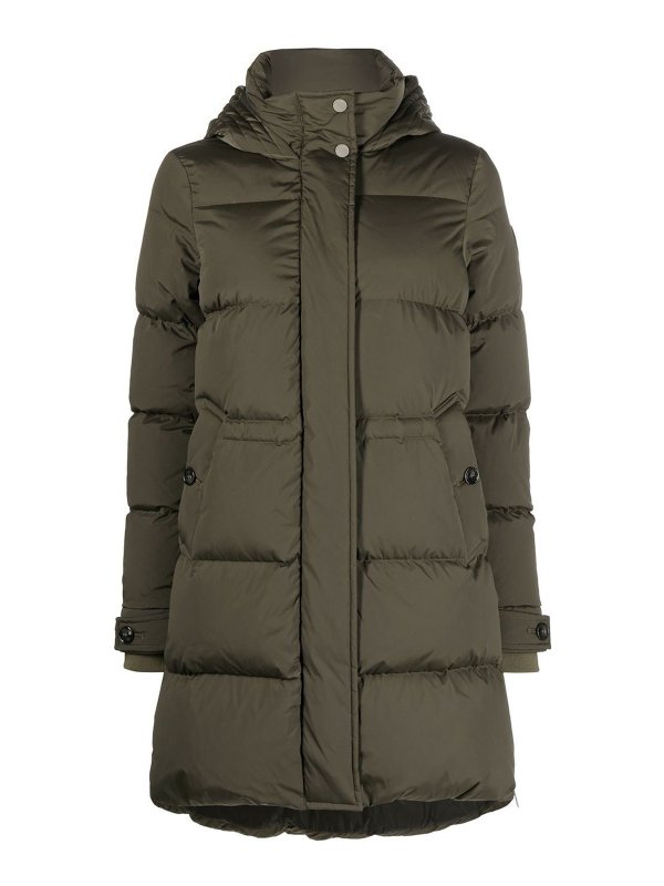 WOOLRICH: Lange Daunenmäntel - Blazer - Grün