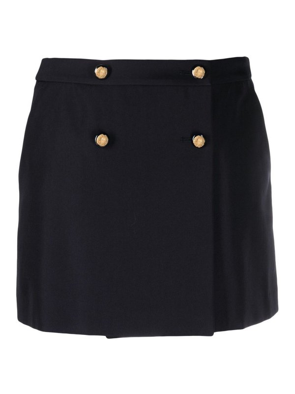 ALEXANDER MCQUEEN: ニーレングススカート＆ミディ丈 - 膝丈/ミディスカート - ブルー