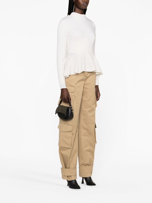 The Best Shops ALEXANDER MCQUEEN: Pull col rond - Pull Col Rond - Blanc