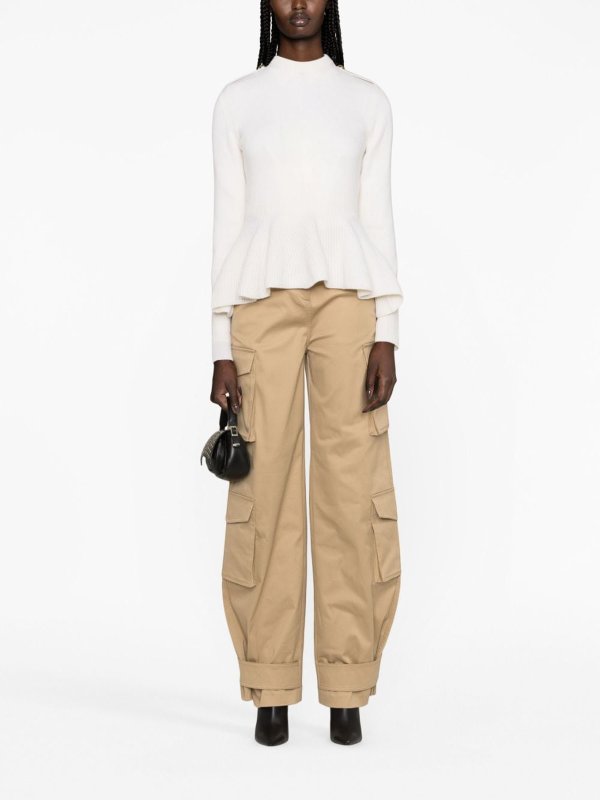 Pull Col Rond - Blanc shop online: ALEXANDER MCQUEEN