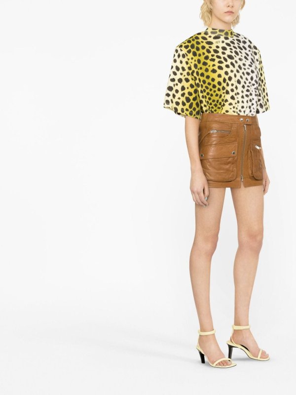 The Best Shops The Attico: T-shirts - T-Shirt - Gelb