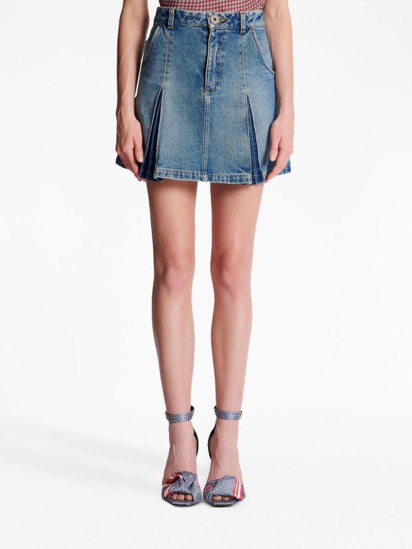 The Best Shops Balmain: Jupes midi et au genou - Jupe Midi - Bleu