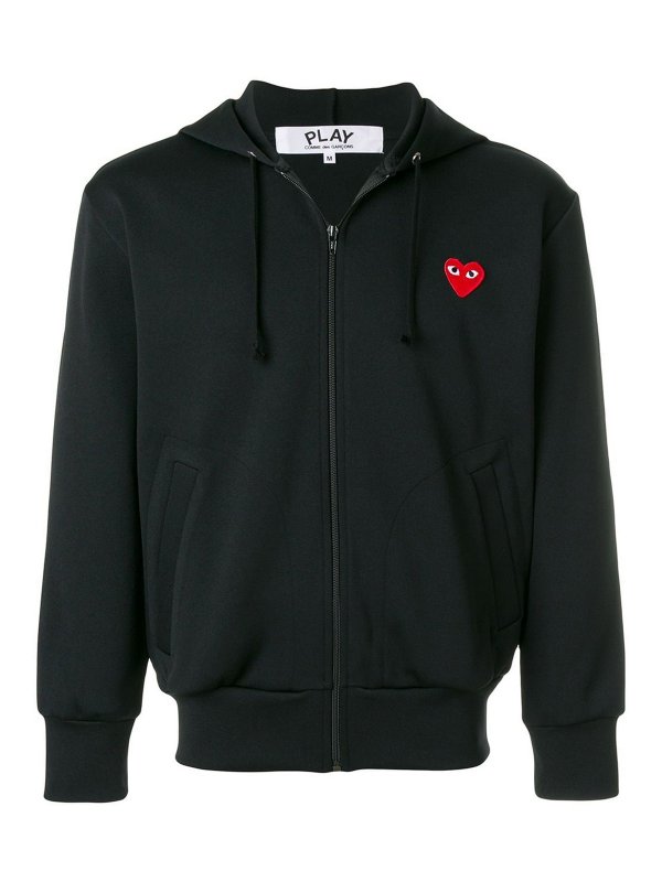 Comme des Garçons Play: Sweatshirts & Pulls - Sweat-Shirts - Noir