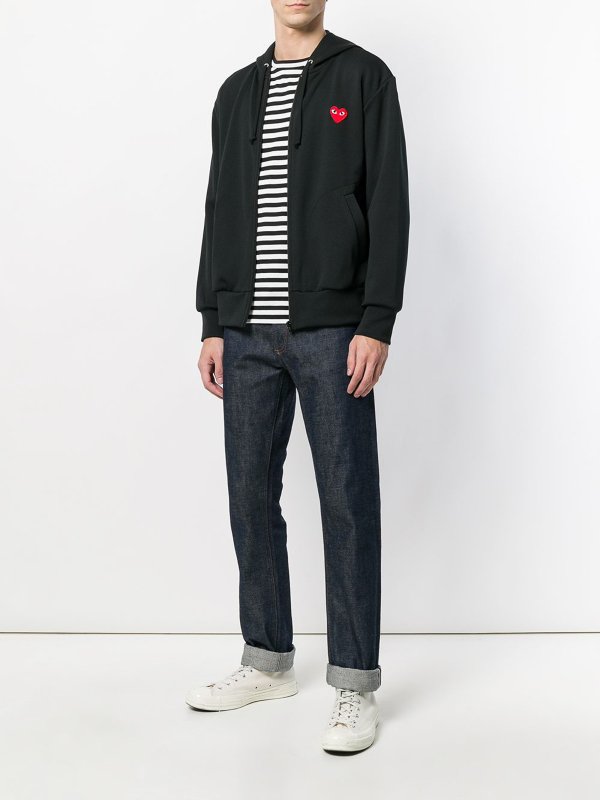 Comme des Garçons Play: Sweatshirts & Pulls online - Sweat-Shirts - Noir