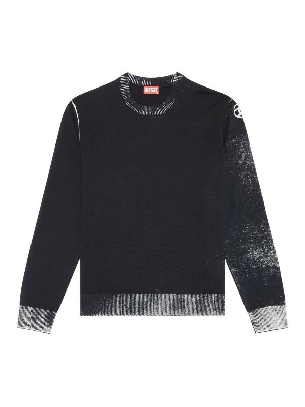 DIESEL: maglia collo rotondo - Maglia con effetto invertito