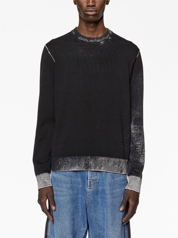 Maglia con effetto invertito shop online: DIESEL