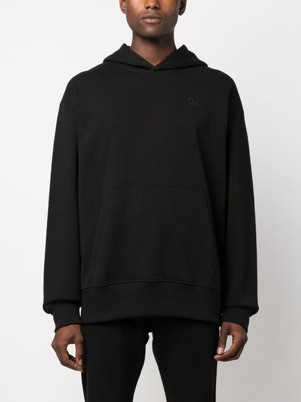 The Best Shops DIESEL: Felpe e maglie - Felpa con cappuccio ricamata con logo S-macs