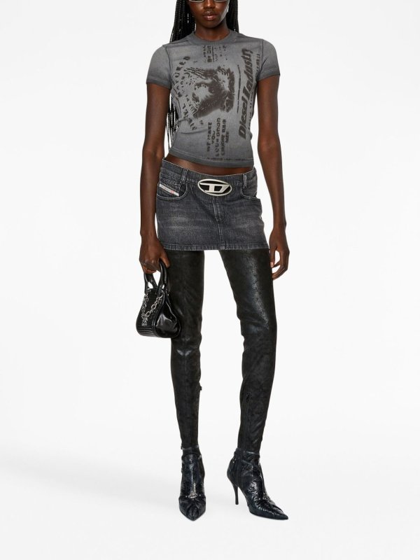 Jupe Midi - Noir shop online: DIESEL