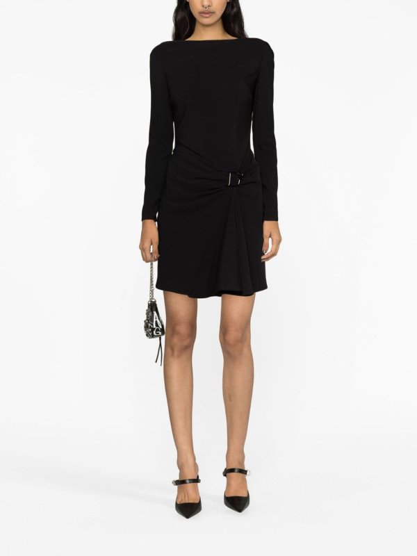 The Best Shops DSQUARED2: short dresses - Logo-plaque draped dress