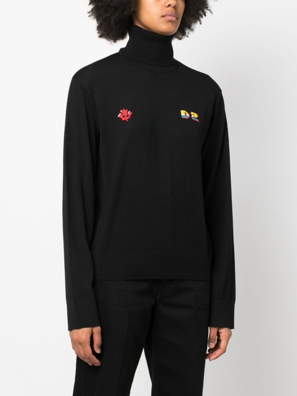 DSQUARED2: Sweatshirts & Sweaters online - High-neck sweatshirt