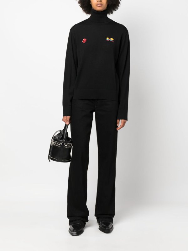 The Best Shops DSQUARED2: Sweatshirts & Sweaters - High-neck sweatshirt
