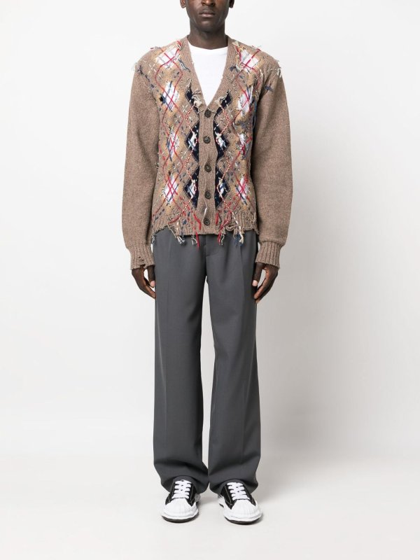 The Best Shops Maison Margiela: Cardigans - Cardigan - Braun
