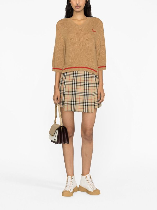 Marni: Pull col rond online - Pull Col Rond - Beige