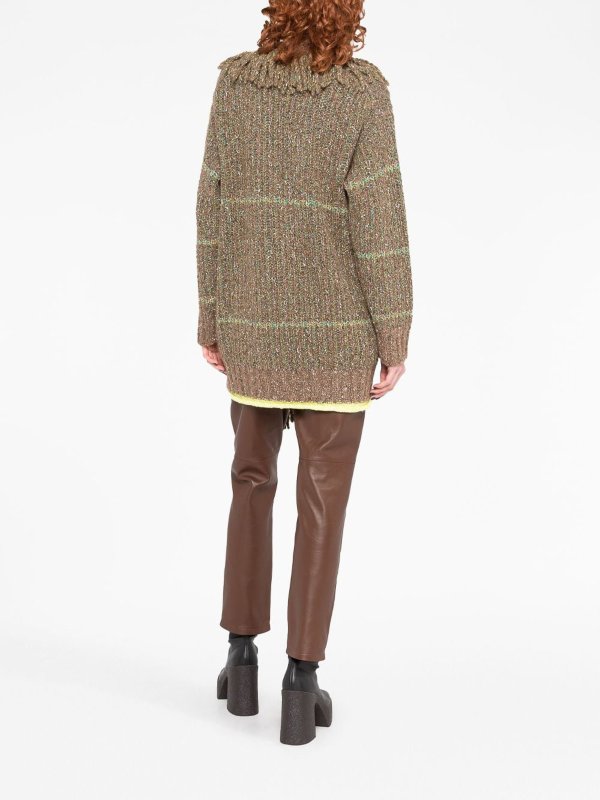 The Best Shops STELLA McCARTNEY: Cable-knit tweed cardi-coat