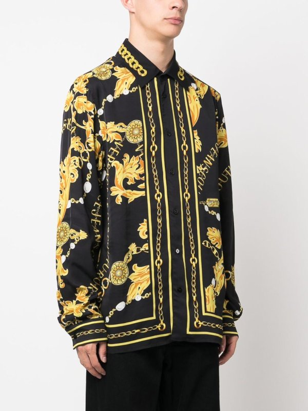 シャツ - 黒 shop online: Versace Jeans Couture