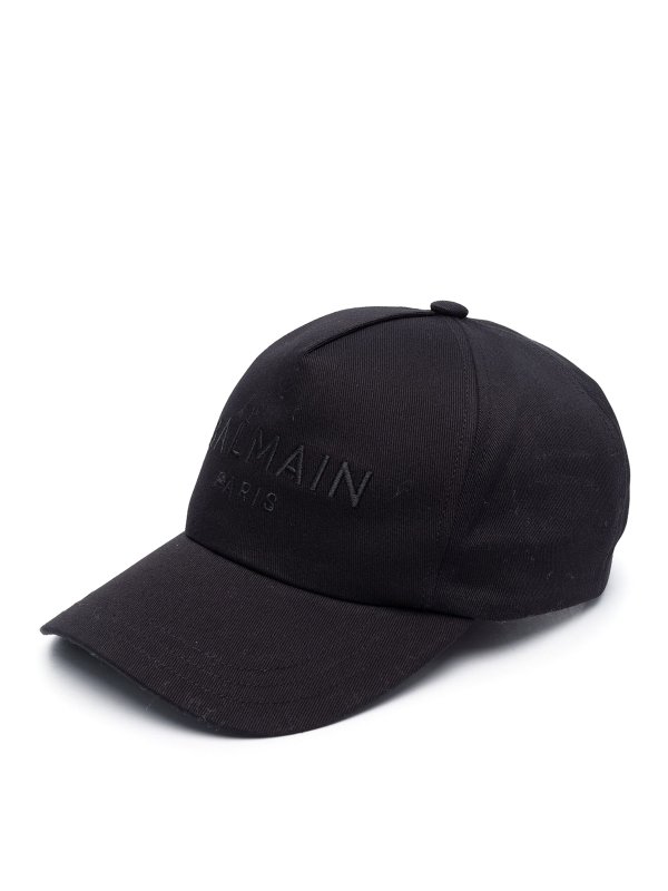 Balmain: hats & caps - Logo-embroidered cap